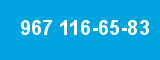 967 116-65-83 967 116-65-83